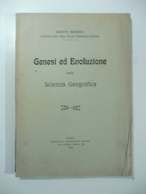 Genesi ed evoluzione della scienza geografica